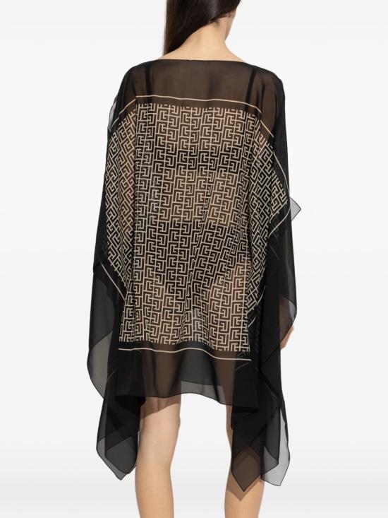 26SS 발망 숏 원피스 BKA172450 104 Black - BALMAIN