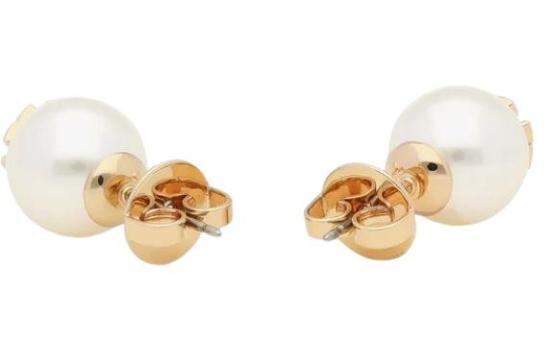 26FW 토리버치 크리스탈 펄 스튜디오 이어링 11165514 110 Ivory gold - TORY BURCH