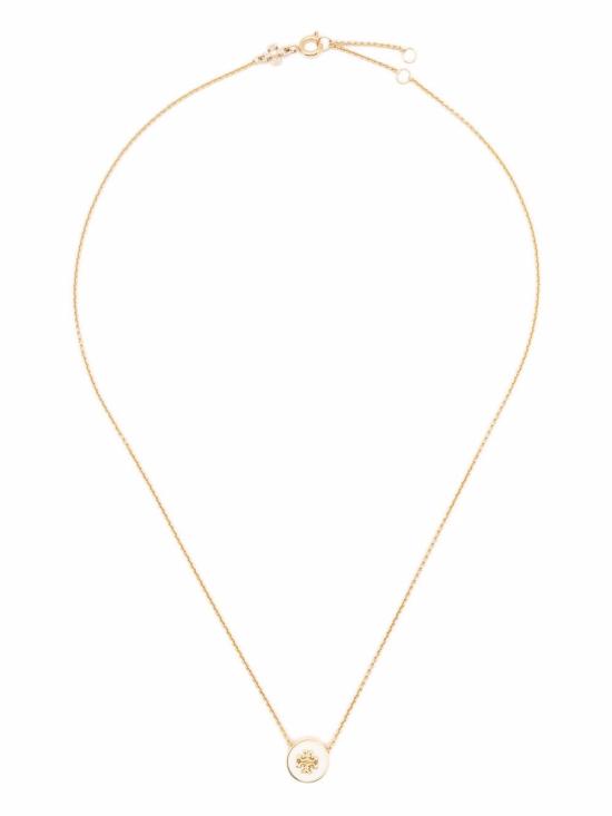 토리버치 키라 에나멜 펜던트 네크리스 90549 700 Gold ivory - TORY BURCH