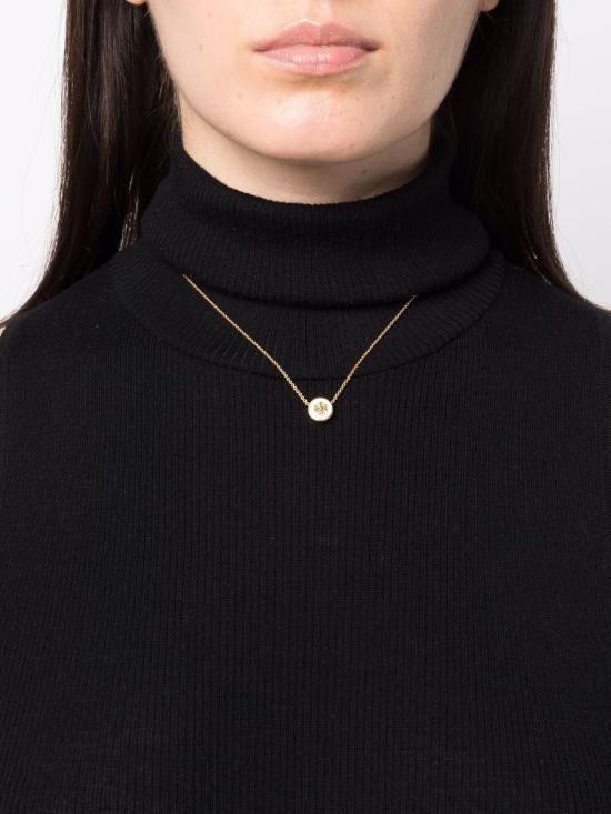  토리버치 키라 에나멜 펜던트 네크리스 90549 700 Gold ivory - TORY BURCH