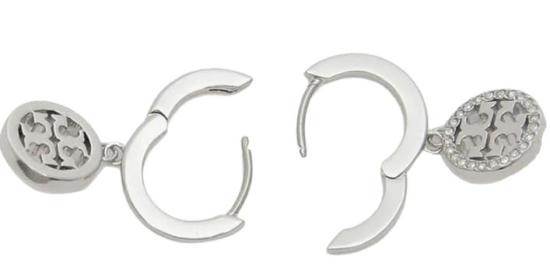  토리버치 이어링 87041 042 Silver crystal - TORY BURCH