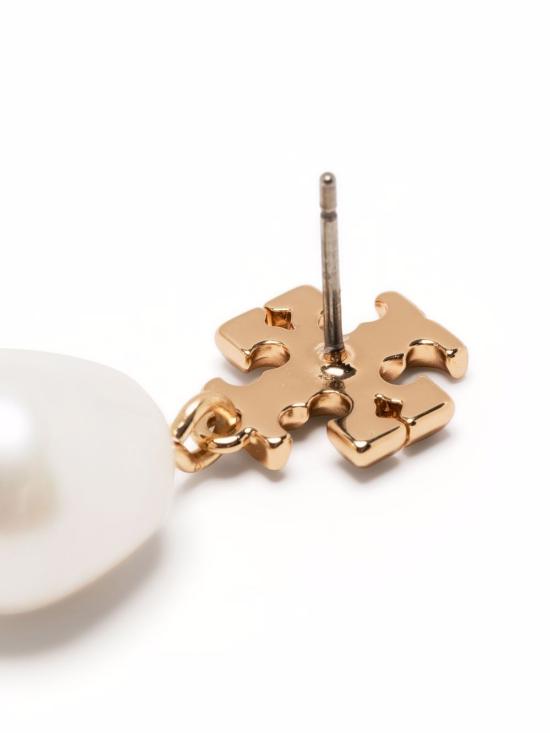 26FW 토리버치 Kira 펄 드랍 이어링 65156 709 Ivory gold - TORY BURCH