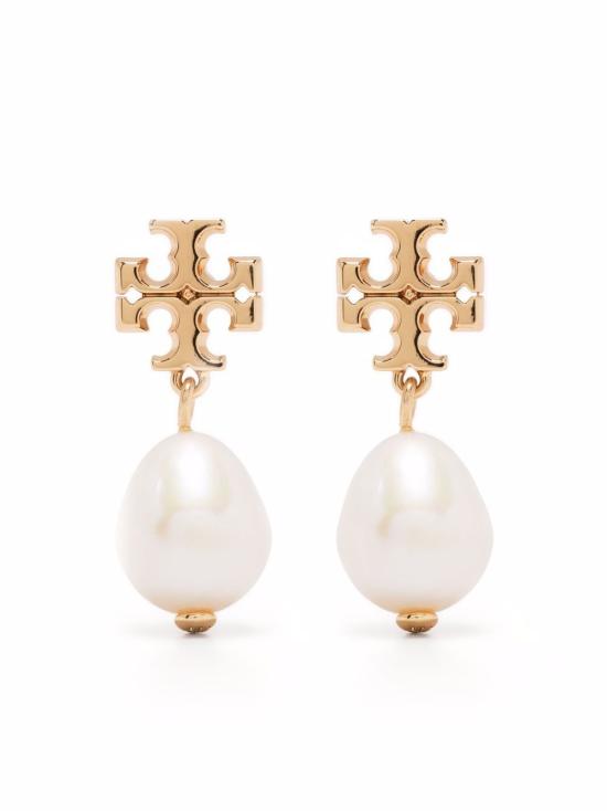 26FW 토리버치 Kira 펄 드랍 이어링 65156 709 Ivory gold - TORY BURCH
