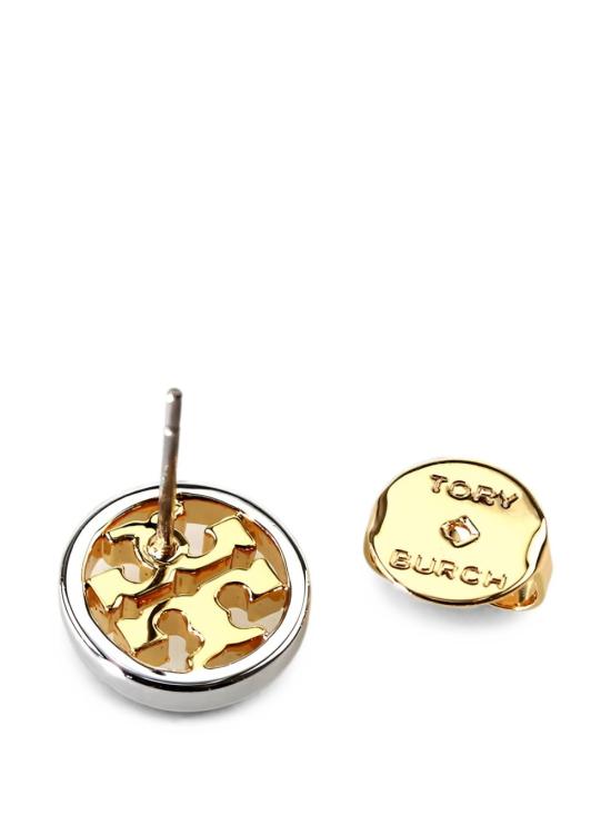 26FW 토리버치 크리스탈 펄 스튜디오 이어링 11165518 961 Gold silver - TORY BURCH