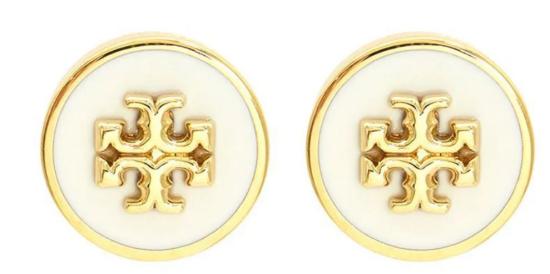 26FW 토리버치 이어링 90547 700 Gold cream - TORY BURCH