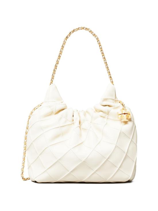 26FW 토리버치 에센셜 U 나일론 토트백 162451 252 Light cream - TORY BURCH