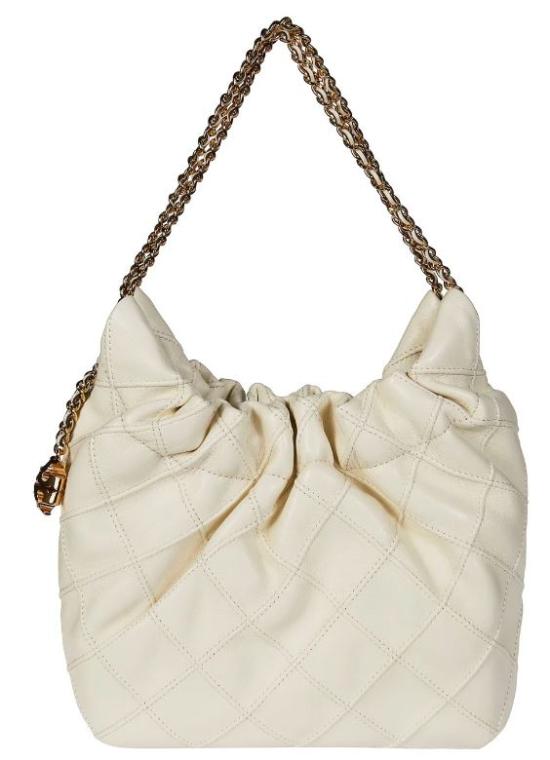 26FW 토리버치 에센셜 U 나일론 토트백 162451 252 Light cream