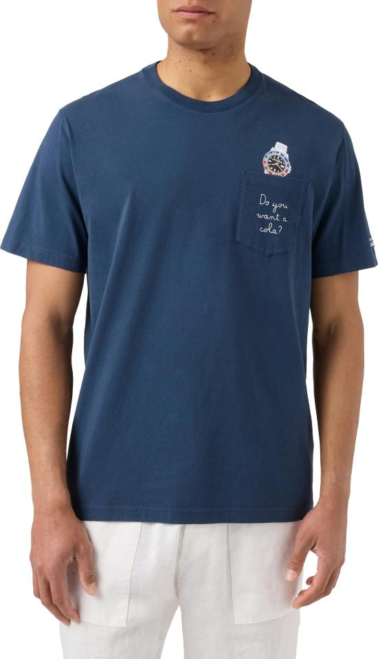 26SS 세인트바쓰 반팔 티셔츠 AUS000101983L NAVY - MC2 SAINT BARTH