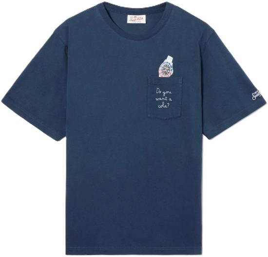26SS 세인트바쓰 반팔 티셔츠 AUS000101983L NAVY