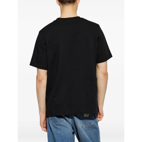 26FW 카사블랑카 반팔 티셔츠 PF26 JTS 001 19 TENCL BLACK - CASABLANCA