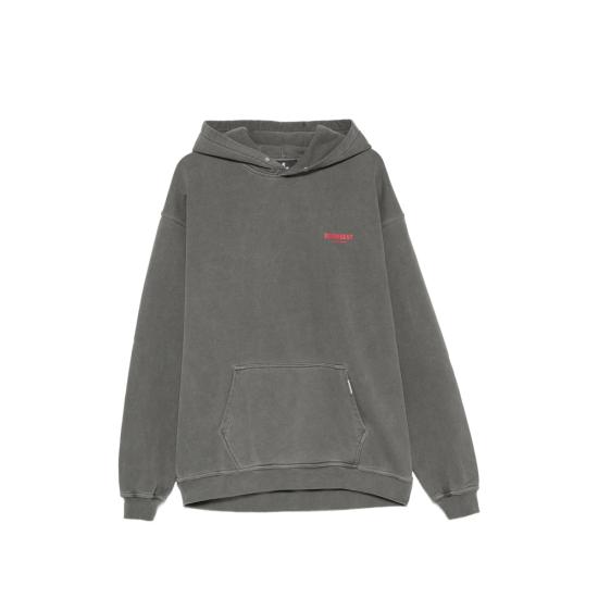 26FW 리프레젠트 후드 티셔츠 OCM41113 02 BLACK GREY
