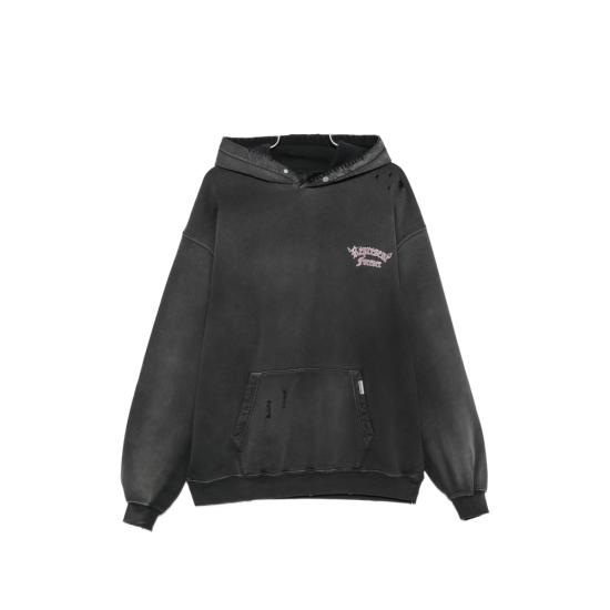 26FW 리프레젠트 후드 티셔츠 MLM101186 02 BLACK