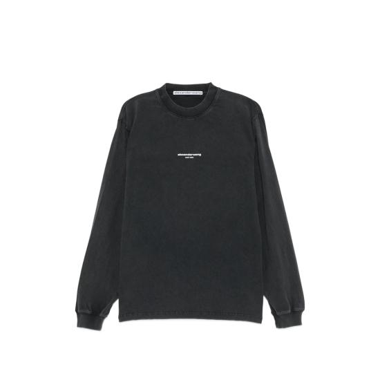 26FW 알렉산더 왕 긴팔 티셔츠 UCC3261908 011 BLACK