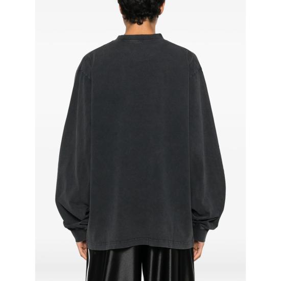 26FW 알렉산더 왕 긴팔 티셔츠 UCC3261908 011 BLACK - ALEXANDER WANG