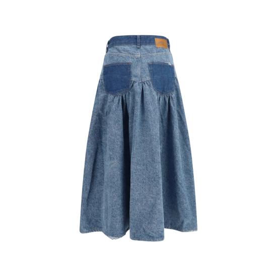 26SS 가니 데님 스커트 A1090247 567 BLUE - GANNI