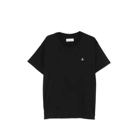 26FW 비비안웨스트우드 반팔 티셔츠 3G010013 J00BL N401 BLACK