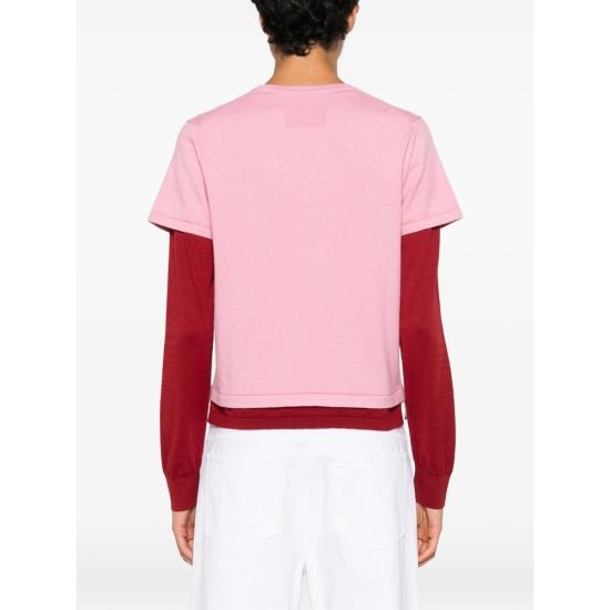 26FW 게스트 인 레지던스 긴팔 티셔츠 W43530JL LAYER SPRCA PINK RED - GUEST IN RESIDENCE