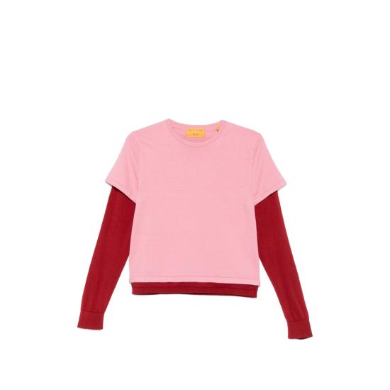 26FW 게스트 인 레지던스 긴팔 티셔츠 W43530JL LAYER SPRCA PINK RED