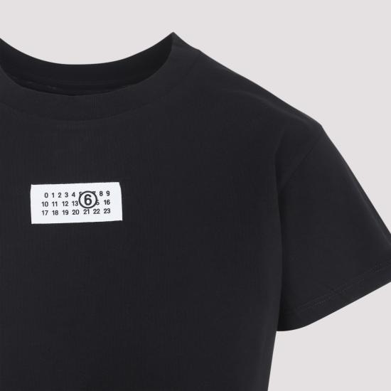 26FW MM6 메종마르지엘라 뉴메릭 코튼 저지 티셔츠 S52GC0327 M20170 900 BLACK - MM6 MAISON MARGIELA