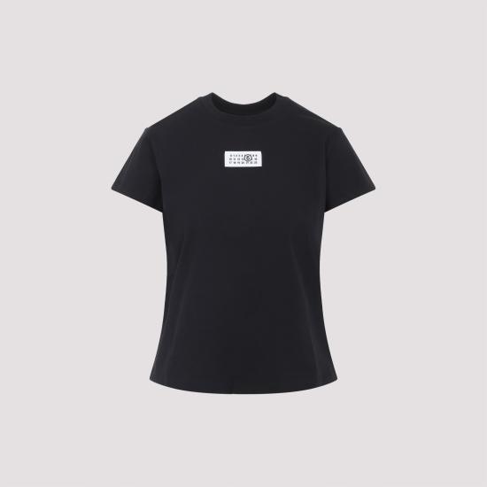 26FW MM6 메종마르지엘라 뉴메릭 코튼 저지 티셔츠 S52GC0327 M20170 900 BLACK - MM6 MAISON MARGIELA