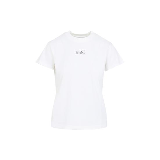 26FW MM6 메종마르지엘라 뉴메릭 코튼 저지 티셔츠 S52GC0327 M20170 101 OFF WHITE - MM6 MAISON MARGIELA