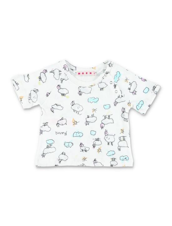 26SS [키즈] 마르니 캐주얼 세트 M01800M00X9 0M100 Bianco - MARNI
