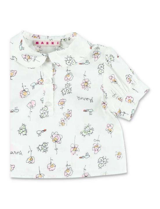 26SS [키즈] 마르니 티셔츠 M01725M00WI 0M100 Bianco - MARNI