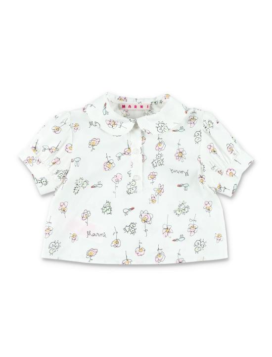 26SS [키즈] 마르니 티셔츠 M01725M00WI 0M100 Bianco