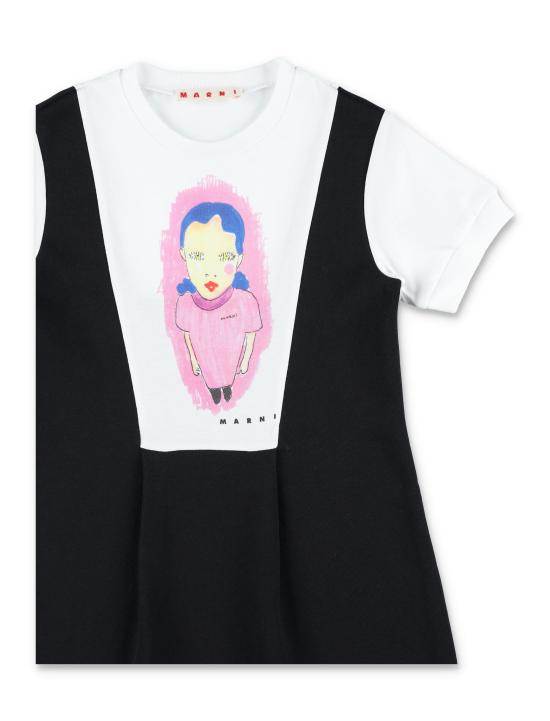 26SS [키즈] 마르니 원피스 M01685M00V1 0M900 Nero - MARNI
