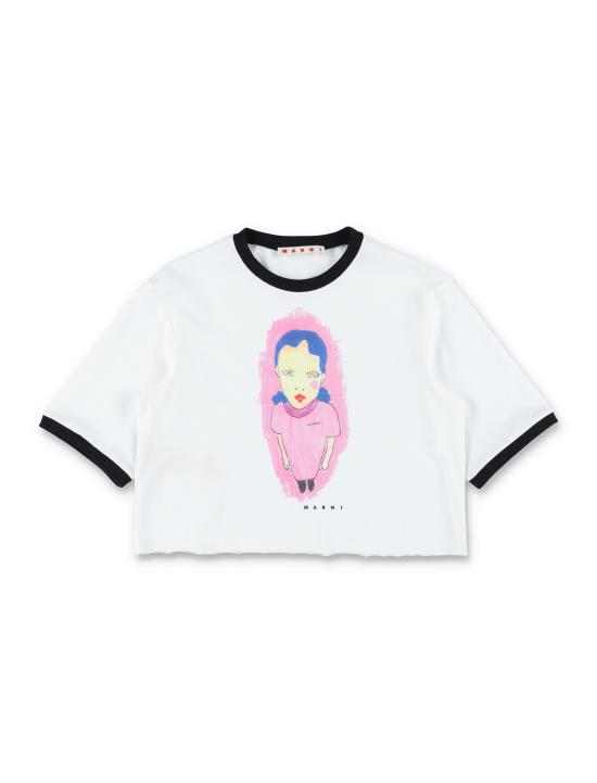 26SS [키즈] 마르니 티셔츠 M01678M00HZ 0M100 Bianco