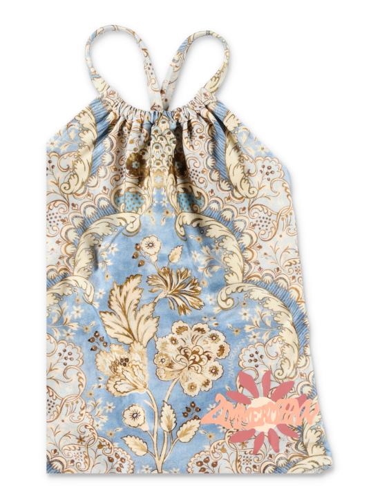 26SS [키즈] 짐머만 원피스 수영복 1857WRS263 BFLD DENIM FLORAL - ZIMMERMANN
