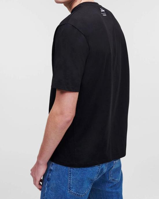  칼라거펠트 반팔 티셔츠 755097 532270 990 Black NERO - KARL LAGERFELD