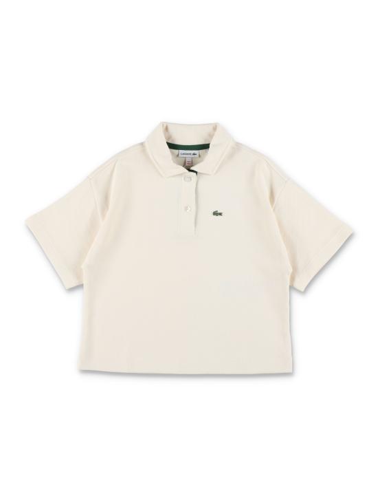 26SS [키즈] 라코스테 폴로 셔츠 7046 XFJ OFF WHITE