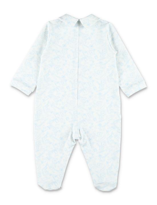 26SS [키즈] 골든구스 오버롤 P02487P002266 82751 OFF WHITE BABY BLUE - GOLDEN GOOSE