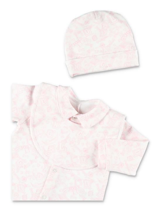 26SS [키즈] 골든구스 오버롤 P02487P002266 82750 OFF WHITE BABY PINK - GOLDEN GOOSE