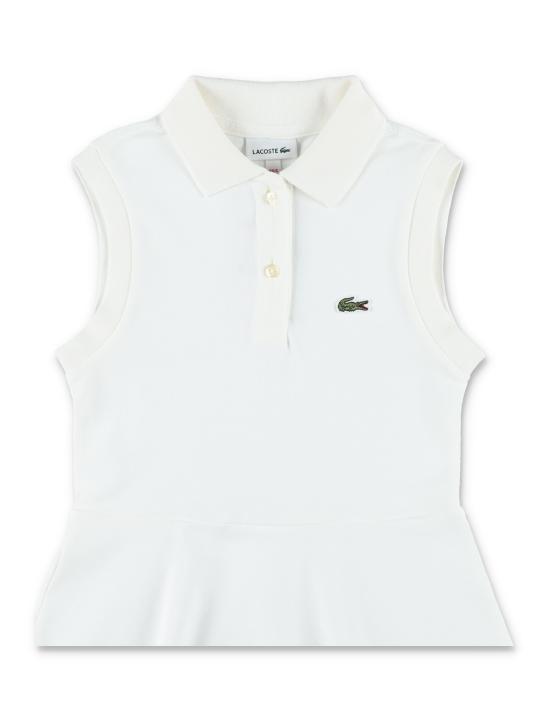 26SS [키즈] 라코스테 원피스 7496 W8L Bianco - LACOSTE