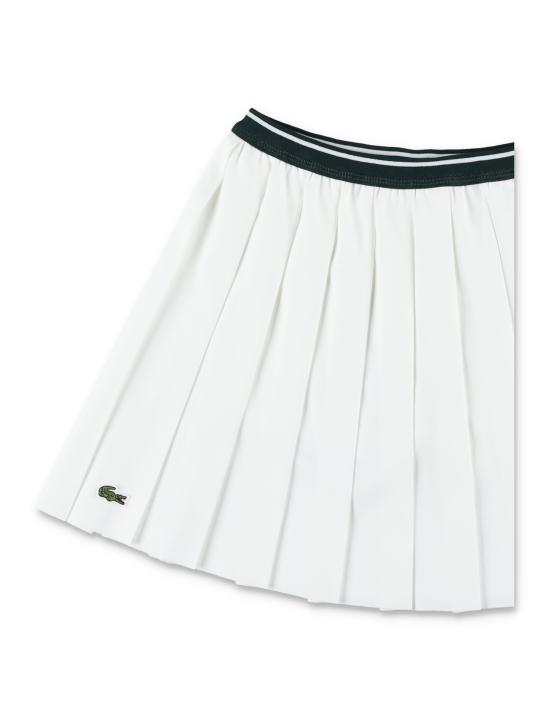 26SS [키즈] 라코스테 스커트 7085 W8L Bianco - LACOSTE
