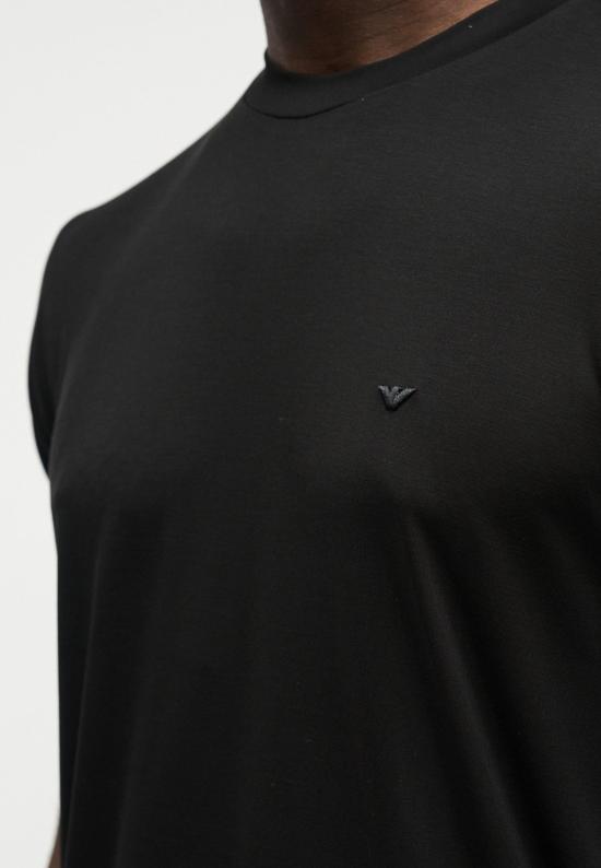 26SS 엠포리오 아르마니 반팔 티셔츠 EM004586 AF13721 UC001 Black - EMPORIO ARMANI