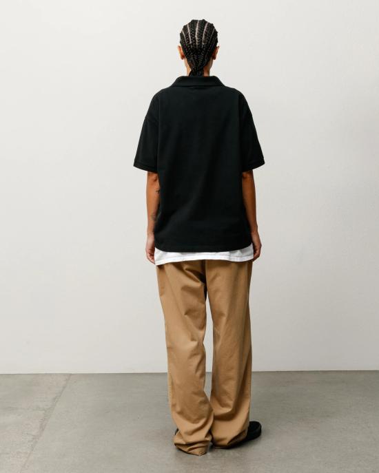26FW 스투시 폴로 티셔츠 1140367 0001 Black - STUSSY