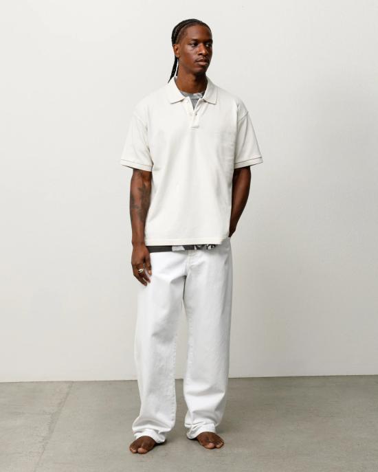 26SS 스투시 폴로 티셔츠 1140367 1230 Off white - STUSSY