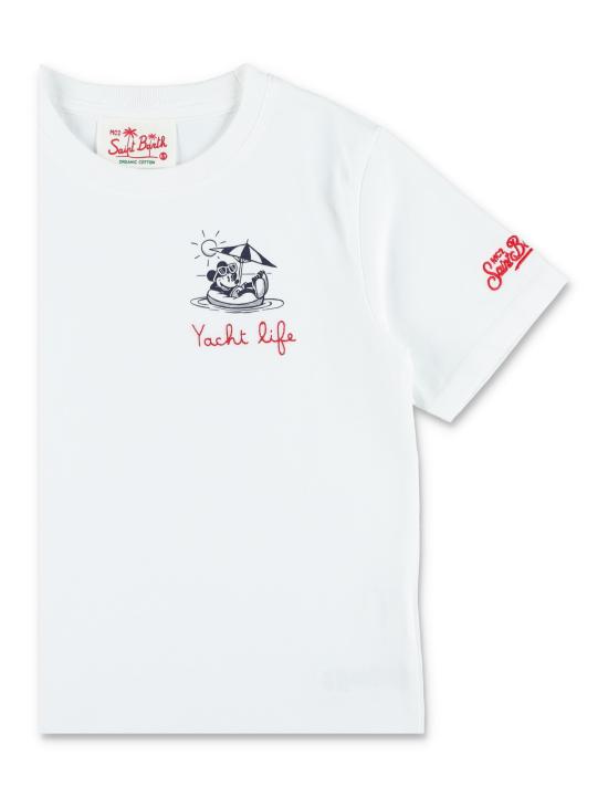 26SS [키즈] 세인트바쓰 티셔츠 02729L 01N Bianco - MC2 SAINT BARTH