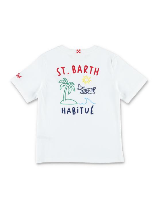 26SS [키즈] 세인트바쓰 티셔츠 00320L 01N Bianco - MC2 SAINT BARTH