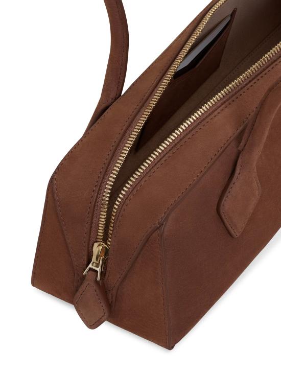 26FW 알라이아 르 테켈 미디움 레더 숄더백 AA1S06033CA214 731 BROWN - ALAIA