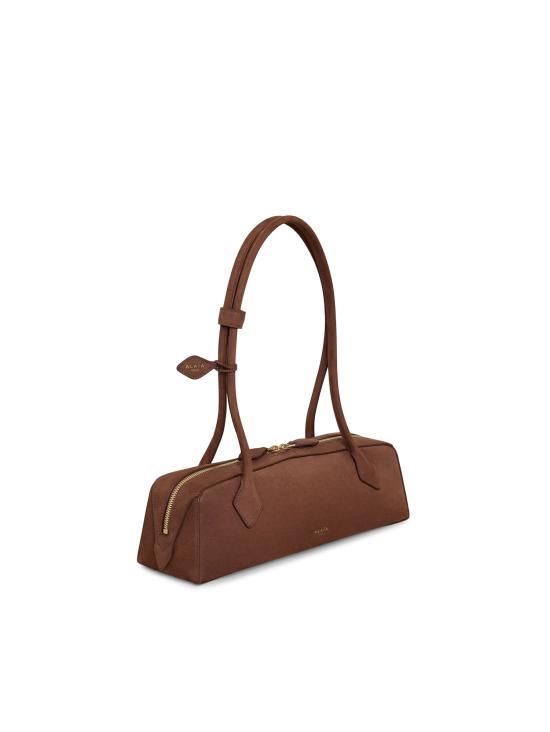26FW 알라이아 르 테켈 미디움 레더 숄더백 AA1S06033CA214 731 BROWN - ALAIA