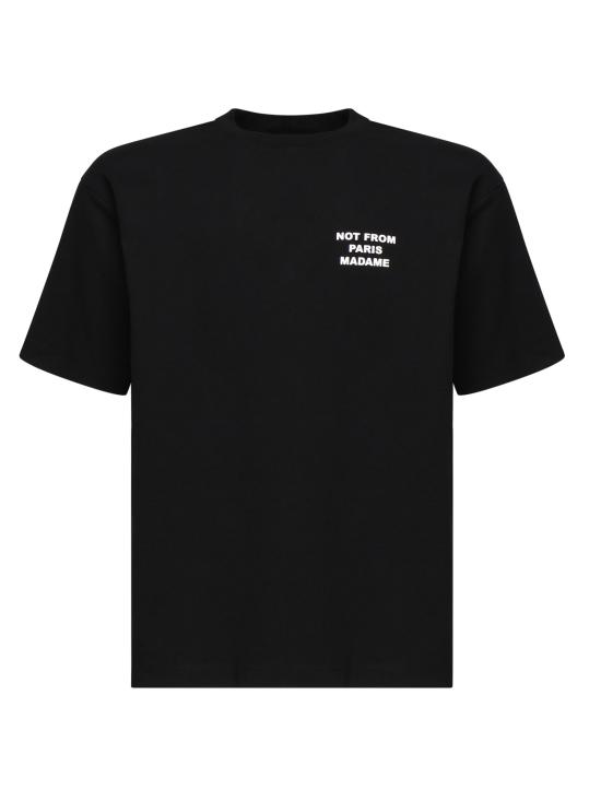 26FW 드롤드무슈 반팔 티셔츠 PERMTS203CO002 BL BLACK