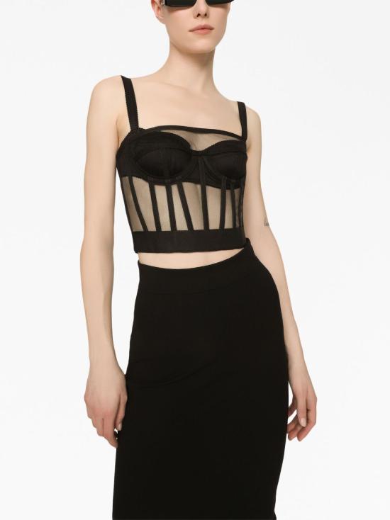 26SS 돌체앤가바나 민소매 티셔츠 F778QT FLMRWN0000 Nero - DOLCE & GABBANA