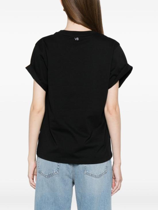 26FW 빅토리아 베컴 반팔 티셔츠 1226JTS007471A BLACK NERO - VICTORIA BECKHAM