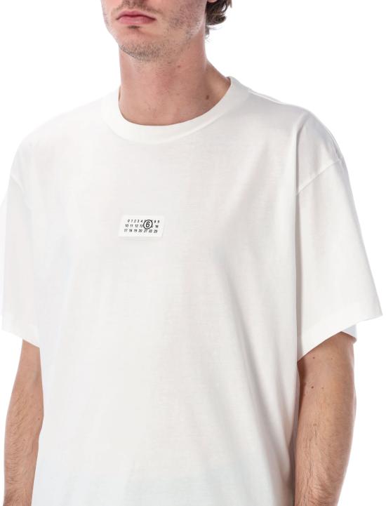 26SS MM6 메종마르지엘라 Numeric 코튼 티셔츠 SH0GC0032M20170 101 Bianco - MM6 MAISON MARGIELA