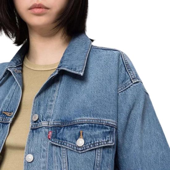  리바이스 데님 자켓 90년대 트러커 재킷, 부드러운 버터 같은 연한 파란색 - LEVI'S