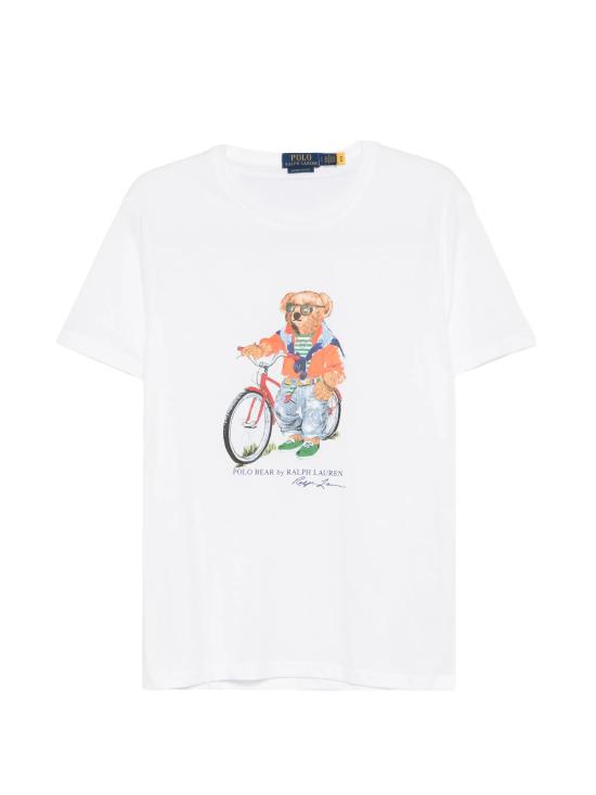 26SS 폴로 랄프로렌 반팔 티셔츠 710B16612 002 WHITE SUMMER BEAR